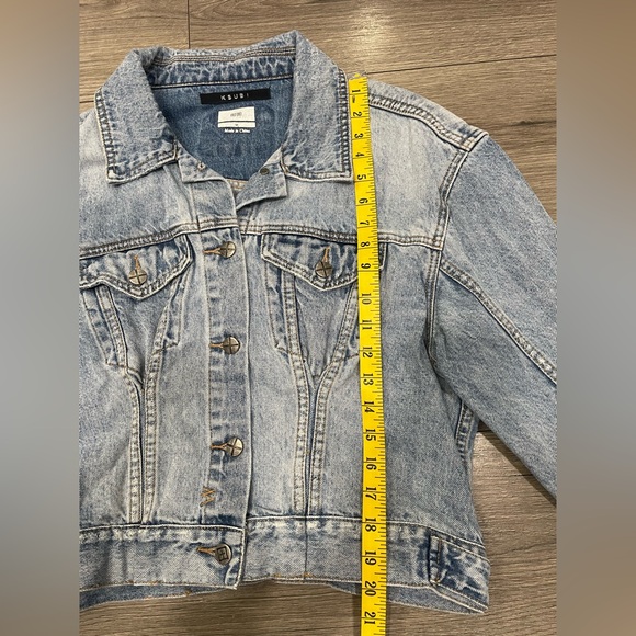 Ksubi Blue Denim Jacket JUSTIFY JACKET KARMA FLASH Sz M‎ - Picture 4 of 11